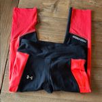Under Armour  Black and Red Performance Leggings Photo 1