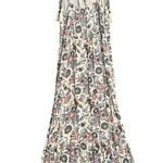American Eagle  Maxi Womens Size Medium Long Floral Keyhole Tassel Tie Dress Photo 4