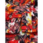 Birch Hill Women's Floral Silk Blend Blazer Size L Pockets Old Money Art to Wear Red Size L Photo 6