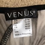 Venus Women’s Chain Feather Animal Print Faux Leather Strappy 7/8 Sleeve Blouse Photo 6