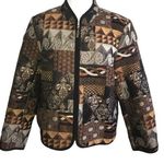 Dress Barn BROWN MULTI VINTAGE BOHO EARTHY ARTISANAL LARGE Photo 0