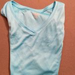 Champion sleeveless athletic‎ shirt, turquoise blue, v neck, polyester, size XXL Blue Photo 6