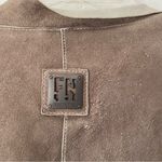 Freaky National Leather Cotton Lined Moto Biker Jacket Brown size small Photo 5