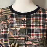 Adidas  HER Studio London‎ Plaid Patchwork Cropped Crewneck Pullover Sweatshirt Photo 1