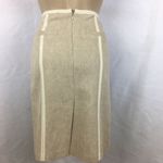 Proenza Schouler Tan Linen Blend Knee Length Pencil Skirt S Photo 3
