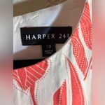 Floral Coral and White Dress Harper 241 tropical floral sheath classic summer Size 10 Photo 1