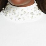 Eliza J  White Long Sleeve Dress with Pearl Detail Photo 6