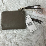 Jessica Simpson  Marissa Faux  Leather Fold Over Card Wallet Color Mink NWT Photo 1