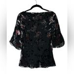 Nine West Vintage Y2K Babydoll Top Velvet Burnout Floral Fairy Grunge Size S Photo 4