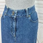 Christopher & Banks  Denim A Line Skirt Blue 4 Knee‎ Length Photo 4