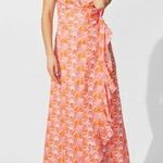 J. McLaughlin Cerise Linen Wrap Dress size medium Photo 0