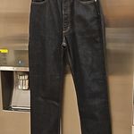 πDOENπ Diana Jean ~ High Waisted Button Fly Jeans Rinse Wash Dark Blue 28 NWT Photo 10
