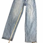 American Eagle  Super High-Rise Baggy Straight Rhinestone Jeans Size 6 Photo 1