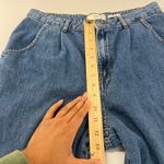 Mango  Regina Slouchy Jeans Womens 10 Blue Medium Rise Denim Cotton Tapered Leg Photo 7