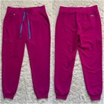 FIGS Scrub Pants Zamora Jogger Technical Collection Petite Raspberry Sorbet SP Photo 2