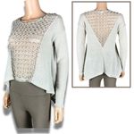 Staring At Stars Open Knit Asymmetrical Sweater SMALL Photo 2