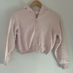 SKIMS NWT  Cotton Fleece Shrunken Zip Up Hoodie w/ flaw XS Photo 2