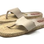 Michael Kors , Made in France, suede/raffia thongs Photo 3