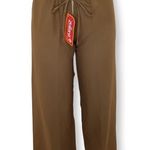 Zuliana Size XL Adjustable Tie Waist Pants. Made In USA. New With Tags Brown Photo 0