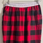 Hollister  Red and Black Checkered Pants Photo 2
