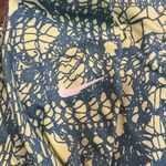 Nike  Pro Half Zip Pullover Womens Medium Yellow Blue Lace Hyperwarm‎ Long Sleeve Photo 5