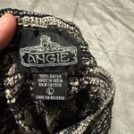 Angie  High Waist Black and Cream Patterned Shorts Photo 2