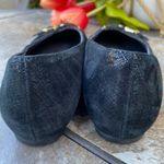 Munro  American Josie Black Crosshatch Shimmer Suede Buckle Ballet Flats  Size 7 Photo 3