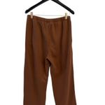 SKIMS  Cotton Fleece classic straight leg pant bison, medium New with tags Photo 1