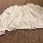 ZARA  small white blouse open back Photo 3