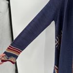 Billabong  Blue Pocket Collared Open Winter Solstice Sweater Size Small FLAWED Photo 4