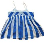 Lemlem bright blue and white striped tank sz Small Photo 1