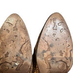 Musse & Cloud  Anthro Tan Netflix Perforated Leather Bootie Size 7 Festival Boho Photo 10