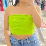 ZARA Green Tube Top Photo 0