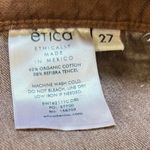 Etica Wide leg crop brown pants Size 27 Photo 5
