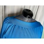 dress stretch knit boat neck blue Size M Photo 4