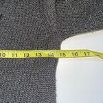 American Eagle Gray Lace-up Bell Sleeve Oversized Tunic Sweater Photo 5