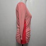 Maurice's Coral Striped Ruched Cutout Sweater Size Medium Retro Pinup Photo 3
