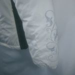 ZeroXposur  L Hoodie Embroidered White Ski Jacket Photo 1