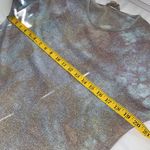 onetheland dress long sleeve unfinished hem rounded neckline sleeve ties Sz MD Photo 4