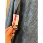 Route 66  Denim Blue Jean Pearl Snap Shirt Women XL Western Cowgirl Barn Retro Photo 8