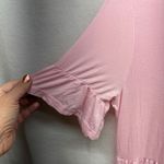 VIISHOW Pink Ruffle Sleeve Babydoll Dress Women's Size S Casual Loungewear Photo 2