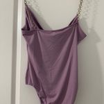 Princess Polly Purple Bodysuit With Gold Chain Straps Photo 1