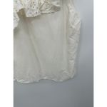 Old Navy  Womens Top OneShoulder Ruffle Trim Size XL Cream Cotton Linen Summer Photo 3