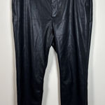 Gap  Black Faux Leather Vegan Pants Womens Sz 10 New Moto Pockets $89.95 Photo 0