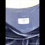 DESIR COUTURE Gray Velvet Gown Maxi Dress Sash High Slit‎ M Size M Photo 1