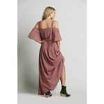Free People Ethereal Dainty Flowy Renaissance Maxi Dress Size Small Dusty Rose Photo 2
