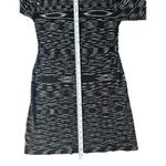 Gianni Bini  Modern Abstract Cowl Neck Knit Top Medium 3/4” Ruched‎ Sleeve Photo 7