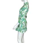 STAUD Women’s Paisley Carolina Dress Green White Paisley Print Sz 2 Photo 3