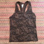 Athleta BROWN & BLACK ATHLETIC RACERBACK TANK Photo 0