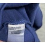 Soft Surroundings Soft‎ Surroundings Womens Dress L Blue Short-Sleeve V-Neck Ruched Side Slit Photo 4